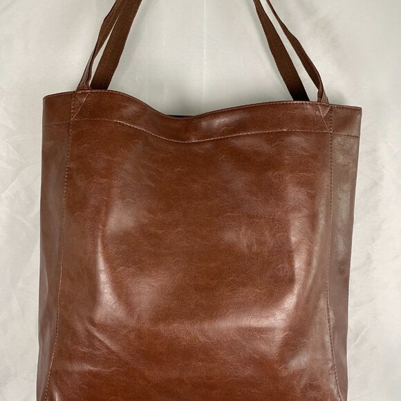 Leather Large Tote Mocha - Picture 4 of 6